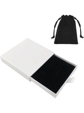 Elegant Jewelry Gift Box - Necklace & Bracelet Organizer for Birthdays, White